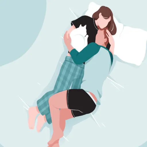 Position 2: Side-by-Side Spooning with Toys